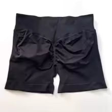 NCLAGEN Impact Shorts 4.5" Women Fitness Sports Biker Shorts Low Ribbed Band Gym Workout Scrunch Butt Yoga Seamless Leggings