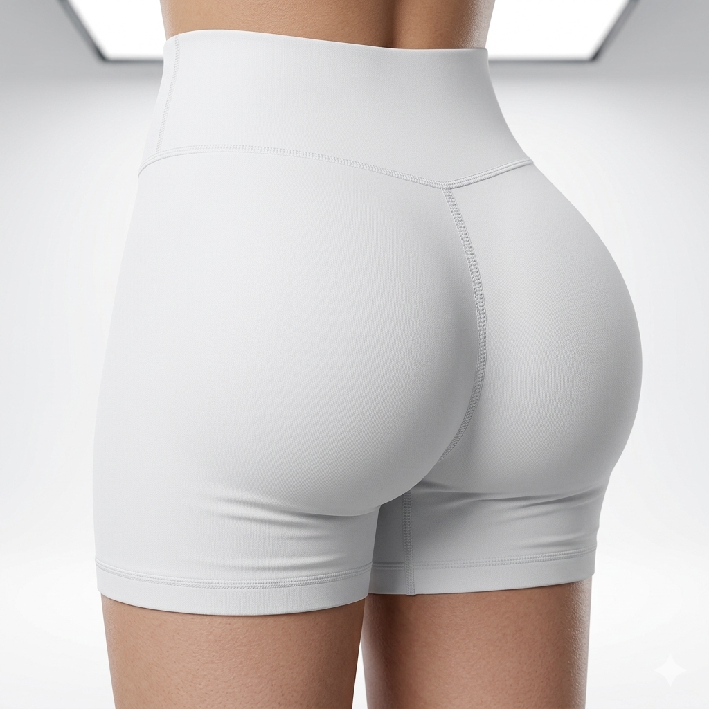 Summer High Waisted Yoga Shorts Fashionable and Sexy Running Fitness Pants Solid Color Yoga Leggings