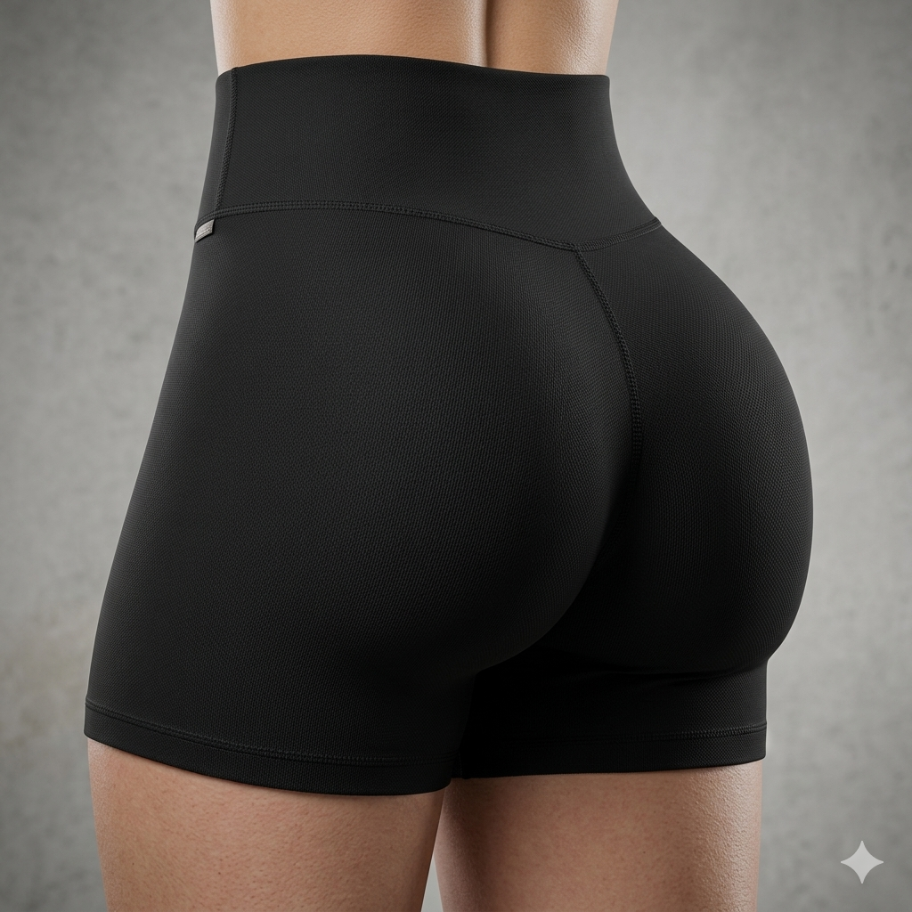 Summer High Waisted Yoga Shorts Fashionable and Sexy Running Fitness Pants Solid Color Yoga Leggings