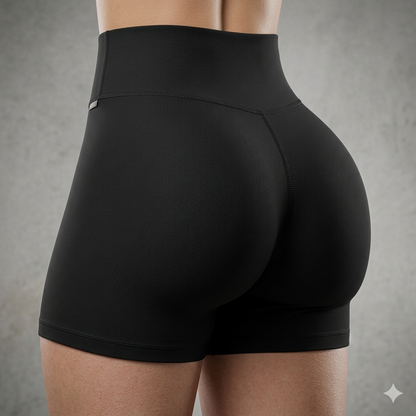 Summer High Waisted Yoga Shorts Fashionable and Sexy Running Fitness Pants Solid Color Yoga Leggings