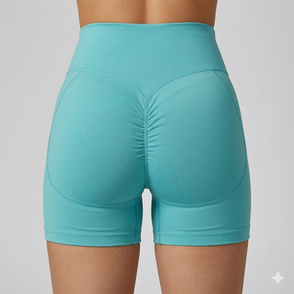 Summer High Waisted Yoga Shorts Fashionable and Sexy Running Fitness Pants Solid Color Yoga Leggings